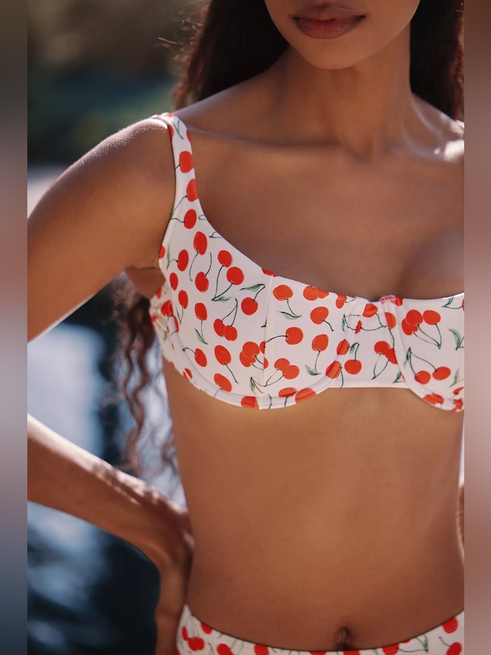 Good American Demi Balconette Bikini Top and Bottoms in Cherry - Picture 5 of 12